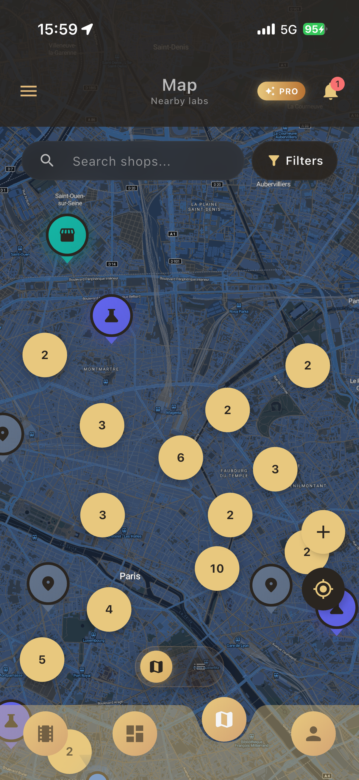 Carte des laboratoires photo argentique - Trouver un labo près de chez soi