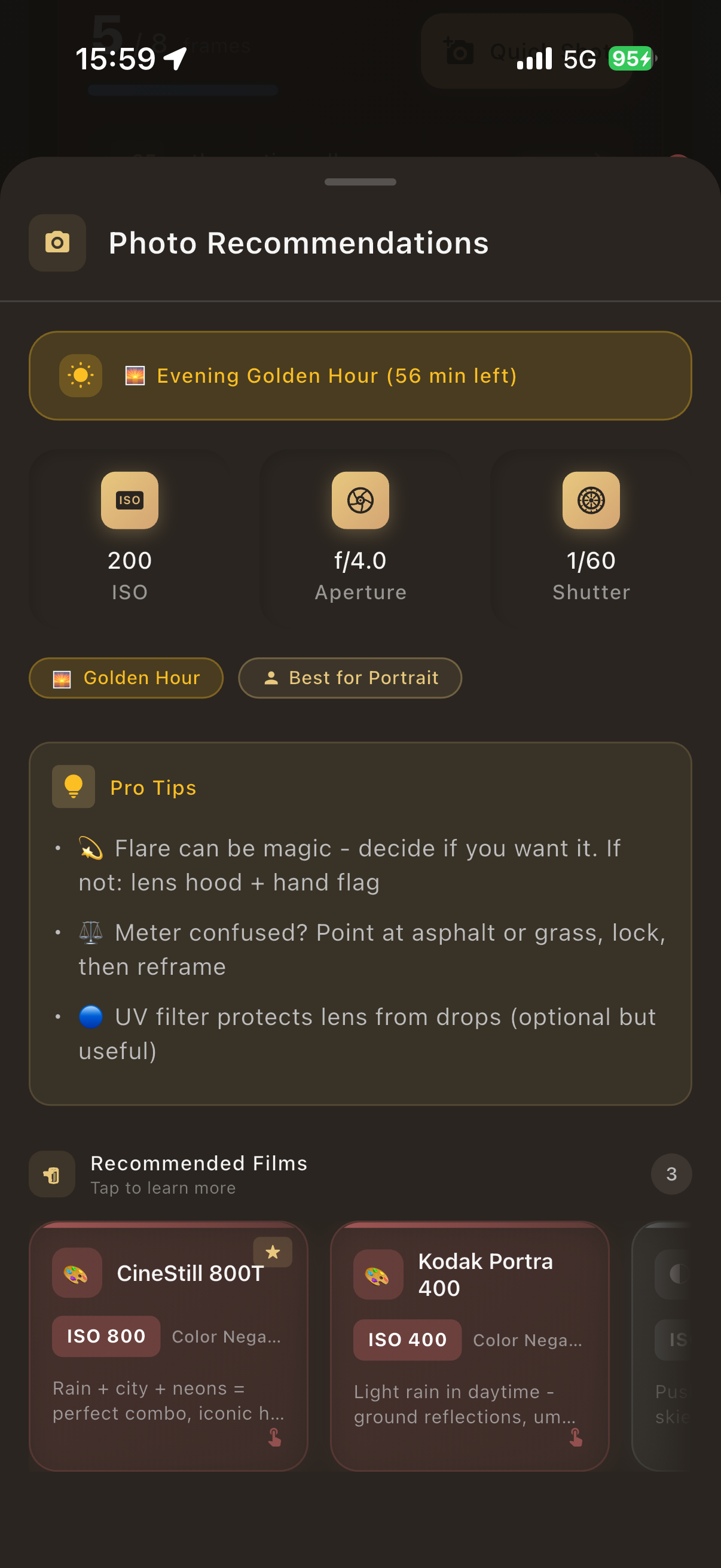 Recommandations photo - Conseils exposition et golden hour