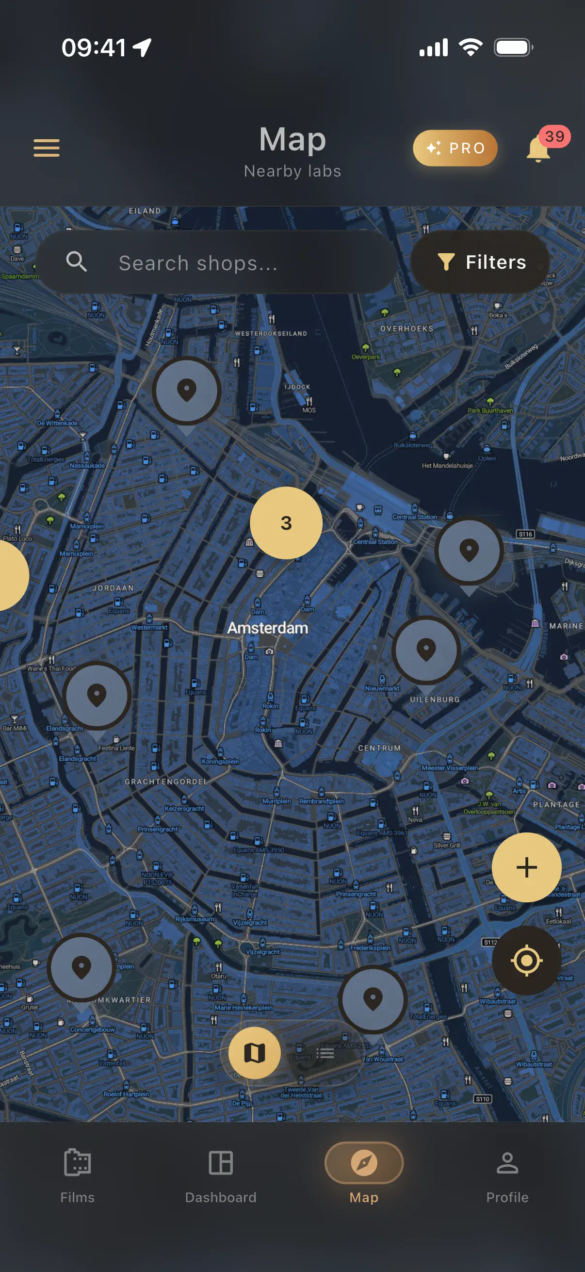 Rollify worldwide photo lab map - Find film development labs near you with ratings and services